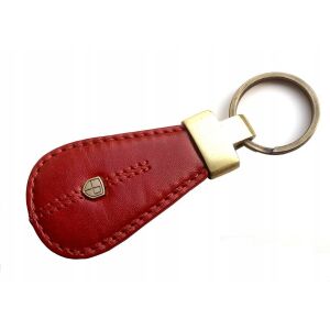 Piros bőr kulcstartó - Peterson