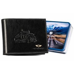 Nagy bőr pénztárca cipzáras rekesszel - Peterson 145680418 - Férfi pénztárca