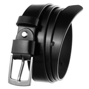 Férfi bőröv 3 cm PRW-05-N-105-0825 Fekete