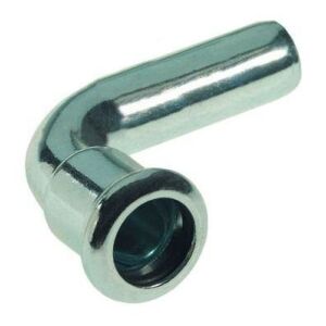 Acél sprinkler 90°-os mellbimbó könyök - 28