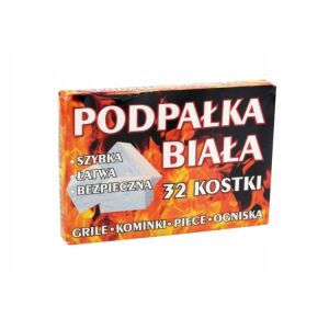 Grill és kandalló gyújtókockák fehér színben 32 db. 145681036 - Tüzelőanyag