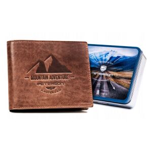 Nagyméretű férfi bőr pénztárca dekoratív dombornyomással - Peterson 145683673 - Férfi pénztárca