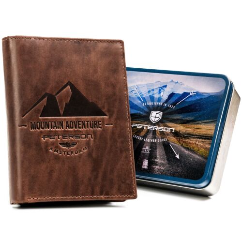 Nagyméretű, függőleges férfi pénztárca valódi bőrből - Peterson 145684449