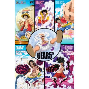 One Piece Gear 5th history Poster 91,5 x 61 cm 145689008 - Plagáty