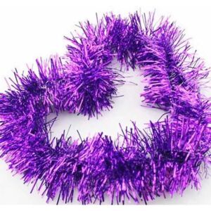 Vianočná mystická girlanda boa fialovej farby 2 metre 10 cm 145697543 - Vianoce