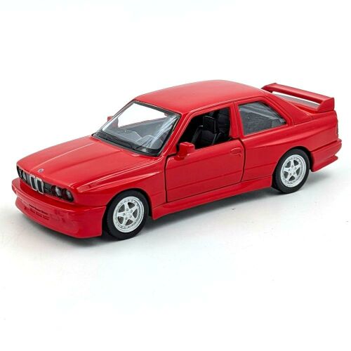 Piros BMW M3 modell autó, RMZ fém játékautó 