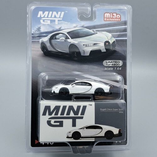 Mini GT Bugatti Chiron Super Sport 1:64 méretarányú modellautó, gyűjthető diecast jármű - Modell és makett