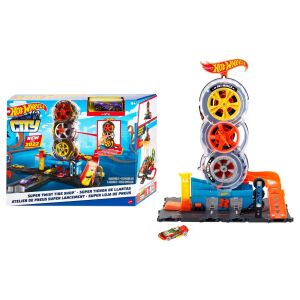 Hot Wheels City Gumiabroncs Műhely Játékszett