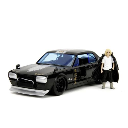 Játékkészlet figurával és fém autóval, Nissan Skyline GT-R, méretarány 1:24 cm 145701277