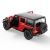 Jeep Wrangler Rubicon 4XE modellautó, piros, 1:32 méretarányú, öntött autó 145701442