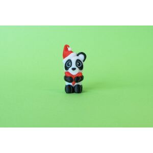 3D nyomtatott Mikulás Panda szívvel