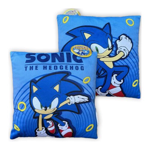 Sonic a sündisznó Hyper Dash párna, díszpárna 38x38 cm Velúr