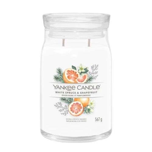Yankee Candle Signature Fehér Lucfenyő & Grapefruit Illatgyertya 567g - Fehér (1629992E) 145705534