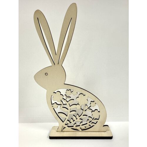 Tavaszi Nyuszi – Lézervágott fa dekoráció 145707374