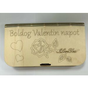 Boldog Valentin napot fa ajándékdoboz – Egyedi és különleges meglepetés 145707396 - Fa felirat & dekorációs elem