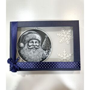 Éjféli Mikulás – Kék 3D Karácsonyi Ajándékdoboz 145707585 - Művészet & Hobbi