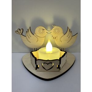 Szerelmes Madárdal – Lézervágott Mécsestartó 145707629 - Mécsestartó