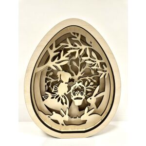 Lézervágott 3D húsvéti asztali dísz – varázslatos tavaszi hangulat otthonodban! 145707682 - Fa felirat & dekorációs elem