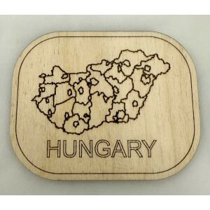Magyarország-térképes hűtőmágnes 145707831 - Hűtőmágnes