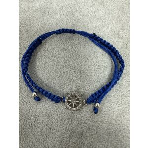 Fonott karkötő kormánykerék medállal – kék 145707862 - Férfi karkötő