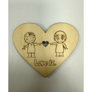 "Love is..." szív alakú hűtőmágnes 145707905 - Hűtőmágnes