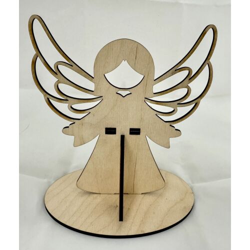 Lézervágott Fa Angyal Dekoráció 145707916