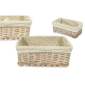 Fonott Kosár Anyaggal Bélelt 68-901/S - 25*15*H10cm 145708138 - Tárolódoboz & kosár