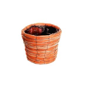 Kaspó Rattan Narancs 7-K197/O - Dia20*H16cm 145708148 - Kaspó