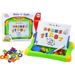 Tabelă Educativă Magnetică cu Litere, Numere și Accesorii de Desen 145713913 - Table de scris si desenat