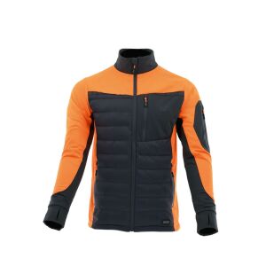 Sara Comfort Plus Hybrid cipzáras pulóver s.szürke - narancs 145714593 - Sara