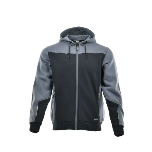 Sara Comfort Plus kapucnis pulóver fekete - szürke 145714761