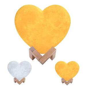 Lampă de noapte în formă de inimă cu lumina 3D a Lunii 145714910 - Lampi de veghe si proiectoare