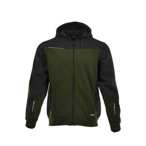 Sara Comfort Plus kapucnis pulóver olíva zöld - fekete 145715086 - Sara