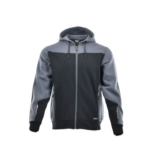 Sara Comfort Plus kapucnis pulóver fekete - szürke 145715151 - Sara