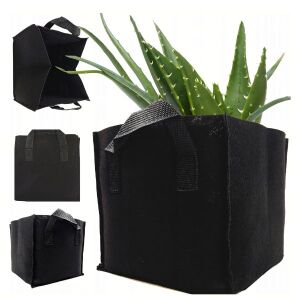 Sac de plantare din fetru - 26,5 litri, pentru plante, legume și flori 145715180 - Saci de plantare