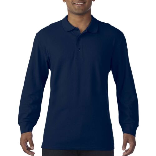 Gildan® Premium Cotton® Adult hosszú ujjú double pique póló 145716217