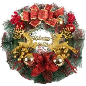 Coroană decorativă de Crăciun pentru ușă și perete, 30 cm 145719394 - Decorațiuni de Crăciun