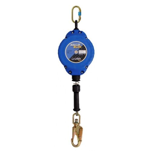 Zuhanásgátló automata Irudek Sekurblok 10 visszahúzható átmérő 4,5mm, kék, 10m