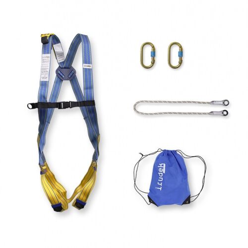 Heveder szett Irudek Dolomitas Light 1 plus + 981 karabiner 10150 statikus kötél, kék/sárga, universal 145721959