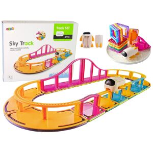 Set de Construcție Magnetică - Pista Celestă, 29 de Piese 145722122 - Joc de construcție magnetic
