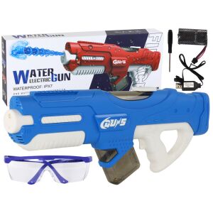Pistol de apă mare albastru cu rezervor de 750ml și ochelari de protecție 145722359 - Jucării gonflabile și jucării de plajă