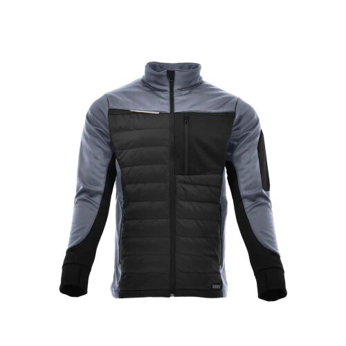 Sara Comfort Plus Hybrid cipzáras pulóver fekete - szürke 145722793