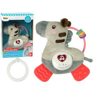 Jucărie interactivă de pluș Zebra Educatoare pentru dentiție cu zornăitor 145723239 - Plușuri interactive