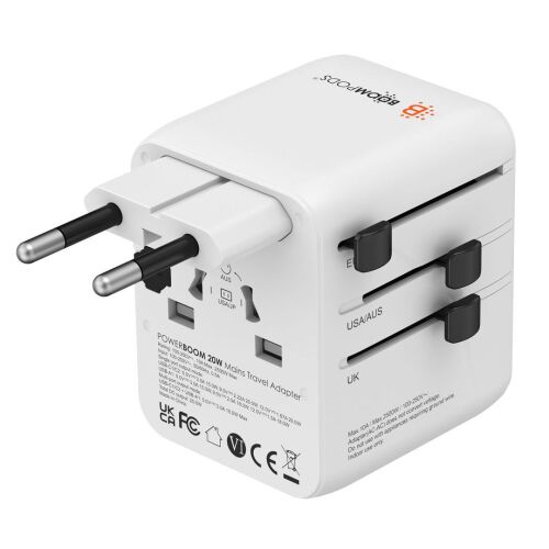 Boompods World Travel Utazó adapter - Fehér 145726289