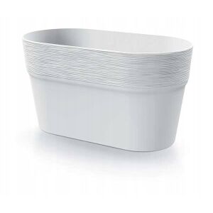 Furu ovális fehér műanyag virágcserép 27,5 cm 145729209 - Kaspó
