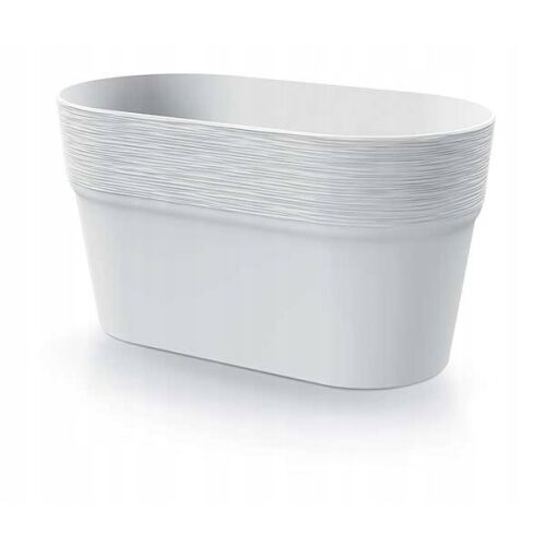 Furu ovális fehér műanyag virágcserép 27,5 cm 145729209