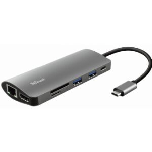 Dokovacia stanica Trust Dalyx 7-in-1 USB-C Silver 145729976 - Príslušenstvo k notebookom