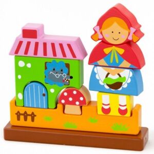 Mágneses puzzle építőjáték - Piroska és a Farkas 145733454 - Miniland