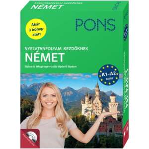PONS Nyelvtanfolyam kezdőknek – Német - Önálló nyelvtanulás - 1 könyv - 4 Audio-CD 45502145 Gyermek nyelvkönyv