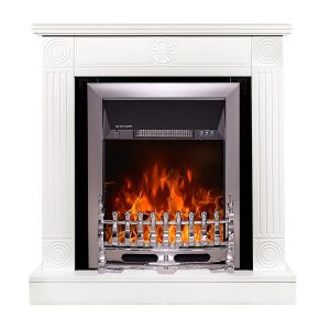 Електрически кандал Donald & Galileo Silver, Art Flame, 865x820x250 mm, 2000W, Termosztát, 5 lángintenzítás, Időzítő 145735550 - Камина и печка